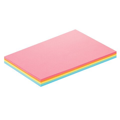 Бумага цветная BRAUBERG, А4, 80 г/м2, 100 л., (5 цветов х 20 л.), медиум, для офисной техники, 112462