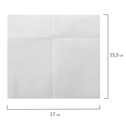Салфетки бумажные для диспенсера, LAIMA (N2) PREMIUM, 1-слойные, КОМПЛЕКТ 30 пачек по 100 шт., 17x15,5 см, белые, 112509
