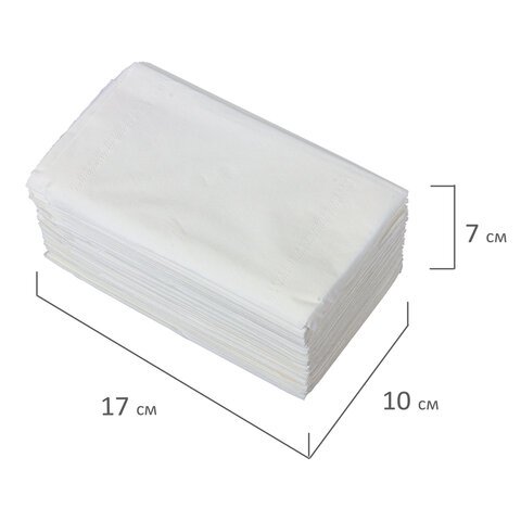 Салфетки бумажные для диспенсера, LAIMA (Система N4) PREMIUM, 2-слойные, КОМПЛЕКТ 5 пачек по 200 шт., 19,5х16,5 см, белые, 112510
