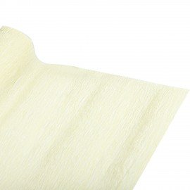 Бумага гофрированная/креповая, 110 г/м2, 50х250 см, молочная, в рулоне, ОСТРОВ СОКРОВИЩ, 112542