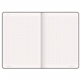 Блокнот А5 (130х210 мм), BRAUBERG ULTRA, под кожу, 80 г/м2, 96 л., клетка, черный, 113004