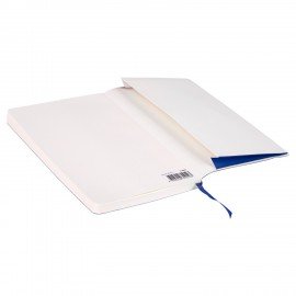 Блокнот А5 (130х210 мм), BRAUBERG ULTRA, под кожу, 80 г/м2, 96 л., клетка, темно-синий, 113005