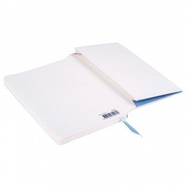 Блокнот А5 (130х210 мм), BRAUBERG ULTRA, под кожу, 80 г/м2, 96 л., клетка, голубой, 113011