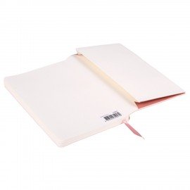 Блокнот А5 (130х210 мм), BRAUBERG ULTRA, под кожу, 80 г/м2, 96 л., в точку, светло-розовый, 113015