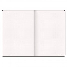 Блокнот А5 (130х210 мм), BRAUBERG ULTRA, балакрон, 80 г/м2, 96 л., в точку, черный, 113040