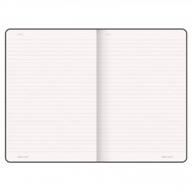 Блокнот А5 (130х210 мм), BRAUBERG ULTRA, балакрон, 80 г/м2, 96 л., линия, черный, 113044