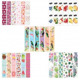 Закладки для книг МАГНИТНЫЕ, "MIX", набор 30 шт., 60x20 мм, BRAUBERG, 113175