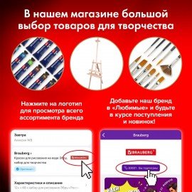 Бумага для акварели 300 г/м2 560x760 мм мелкое зерно, 10 листов, BRAUBERG ART PREMIERE, 113237