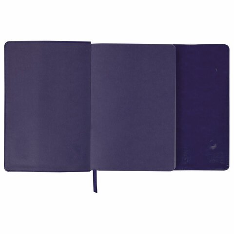 Ежедневник с магнитным клапаном недатированный, под кожу, А5, фиолетовый, BRAUBERG "Magnetic X", 113282