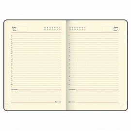 Ежедневник недатированный А5 138х213 мм BRAUBERG "Metropolis Ultra", под кожу, 160 л., красный, 113287