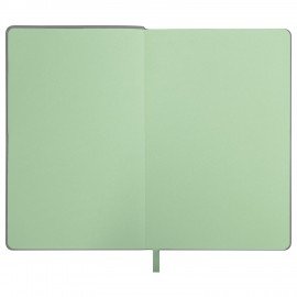 Ежедневник недатированный А5 138х213мм BRAUBERG "Metropolis Mix", под кожу, 136 л., серый, 113297