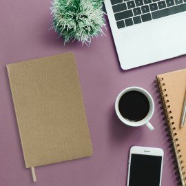 Ежедневник недатированный А5 138х213 мм BRAUBERG "Metallic", под кожу, 136 л., гибкий, бежевый, 113378