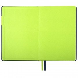 Ежедневник недатированный А5 (138х213 мм), BRAUBERG "AIM", под кожу, 136 л., темно-синий, 113423