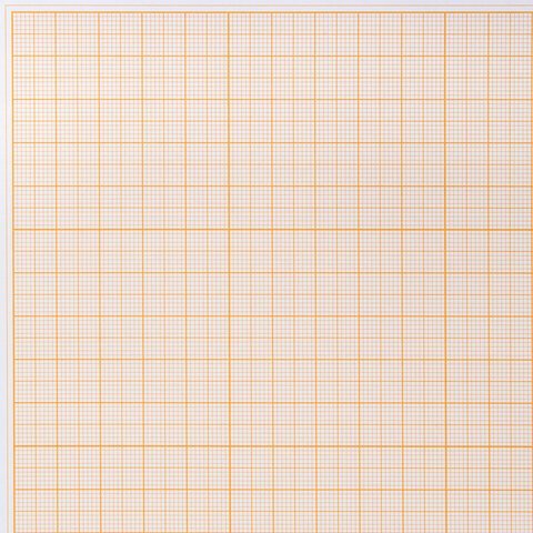 Бумага масштабно-координатная (миллиметровая), папка, БОЛЬШОЙ ФОРМАТ А3, оранжевая, 10 листов, 65 г/м2, STAFF, 113486