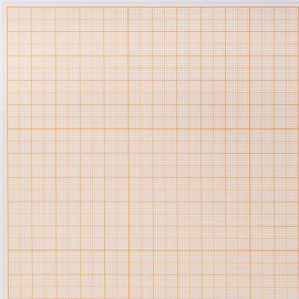 Бумага масштабно-координатная (миллиметровая), скоба, БОЛЬШОЙ ФОРМАТ А3, оранжевая, 8 листов, 65 г/м2, STAFF, 113489