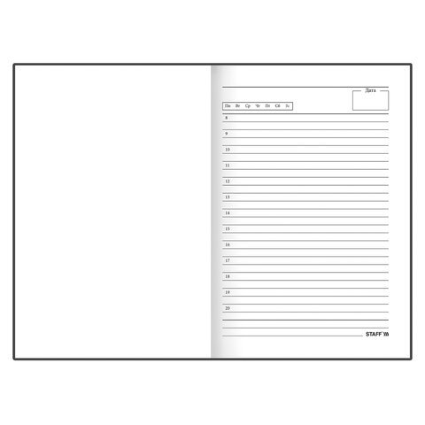 Ежедневник недатированный А5 (145х215 мм), ламинированная обложка с фольгой, 128 л., STAFF, "Tropical", 113520