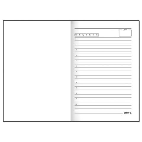 Ежедневник недатированный А5 (145х215 мм), ламинированная обложка, 128 л., STAFF, "Lemon Stories", 113529