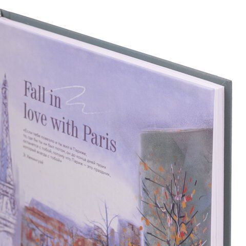 Ежедневник недатированный А5 (145х215 мм), ламинированная обложка, 128 л., STAFF, "Love in Paris", 113531