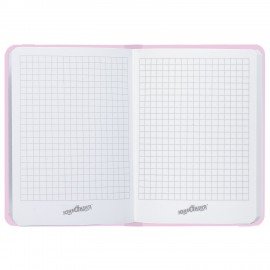 Блокнот с резинкой в клетку 96 л., МАЛЫЙ ФОРМАТ А6 (109х148 мм), твердая обложка, ЮНЛАНДИЯ, "Unicorn", 113742