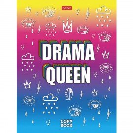 Тетрадь А5, 48 л., HATBER, скоба, клетка, обложка картон, "CrazyColor" (5 видов в спайке), 48Т5В1