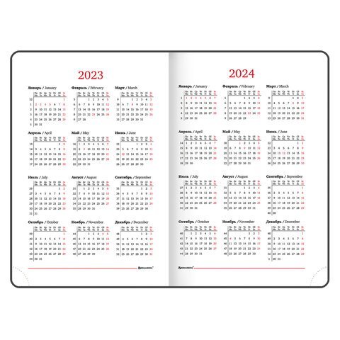 Ежедневник датированный 2023 А5 138x213 мм BRAUBERG "Holiday", под кожу, "зеркальный", зеленый, 114026