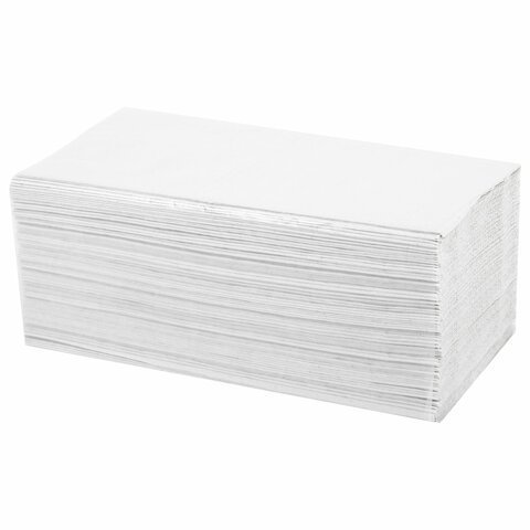 Полотенца бумажные 250 шт., VITA ЭКОНОМ (H3) 1-слой, серые, КОМПЛЕКТ 20 пачек, 22х23 см, V-сложение, NV-250N1