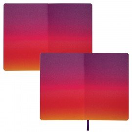 Ежедневник недатированный А5 138х213 мм, BRAUBERG "Grade", под кожу, 136 л., фиолетовый-жёлтый, 114462