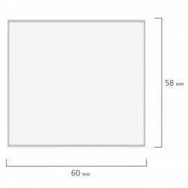 Термоэтикетки ТОП, 58х60 мм, 500 этикеток в ролике, прозрачная подложка из пленки, 114499