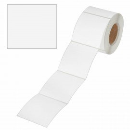 Этикетка ТермоЭко (58х60 мм), 500 этикеток в ролике, прозрачная подложка из пленки, светостойкость до 2 месяцев, 114505