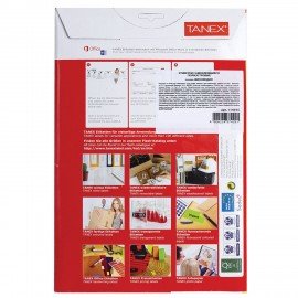 Этикетка самоклеящаяся ВСЕПОГОДНАЯ 210х297 мм, 1 этикетка, полиэстер, белая, 25 листов, TANEX, сырье Финляндия, 114545, TW-2000