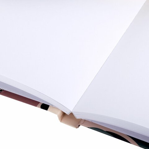 Скетчбук, белая бумага 120 г/м2, 145х203 мм, 80 л., резинка, твердый, BRAUBERG ART DEBUT "Листья", 114587
