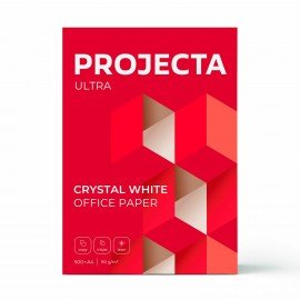 Бумага офисная А4, 80 г/м2, 500 л., марка А, PROJECTA ULTRA, Россия, 162% (CIE)