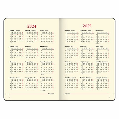 Ежедневник датированный 2024 А5 138x213 мм, BRAUBERG "Metropolis Mix", под кожу, голубой, 114938