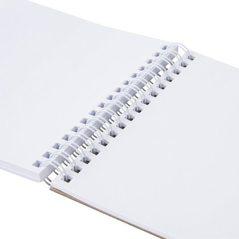Скетчбук, белая бумага 100 г/м2, 140х201 мм, 60 л., гребень, жёсткая подложка, BRAUBERG ART, "Аниме", 115061