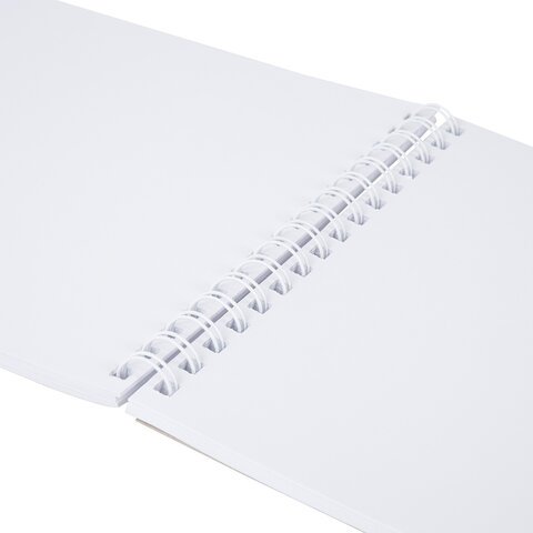 Скетчбук для маркеров, бумага 160 г/м2, 210х297 мм, 50 л., гребень, подложка, BRAUBERG ART CLASSIC, "Неон", 115077