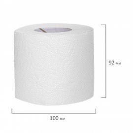 Бумага туалетная 2-х слойная, Mega Pack (32 рулона по 15 метров), LAIMA LUXE, 100% целлюлоза, 115398, 5087443