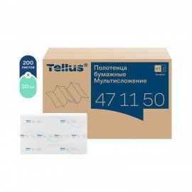 Полотенца бумажные 190 шт. TORK (H2) Advanced, КОМПЛЕКТ 21 пачка, 2-слойные, белые, 22,5х21,3 см, Z-сложение, 471150