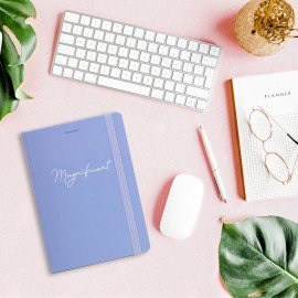 Блокнот с резинкой в клетку 96 л., А5 145х203 мм, твердая обложка, BRAUBERG, "Pastel", 115533