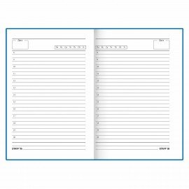 Ежедневник недатированный А5 145х215 мм, ламинированная обложка, 160 л., STAFF, "Россия", 115560