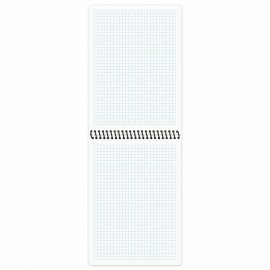 Блокнот А5 80 л., спираль пластиковая, обложка пластик, клетка, BRAUBERG "Metropolis", ЧЕРНЫЙ, 115572