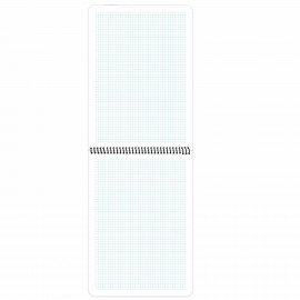 Блокнот БОЛЬШОГО ФОРМАТА А4, 80 л., обложка пластик, клетка, BRAUBERG "Metropolis", СИНИЙ, 115574