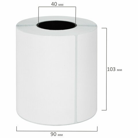 Этикетка термотрансферная ПОЛИПРОПИЛЕНОВАЯ (100х150 мм), 250 этикеток в ролике, 115615