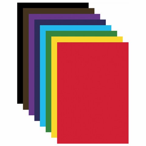 Картон цветной А4 немелованный, 24 листов, 8 цветов, в папке, ЮНЛАНДИЯ, 200х290 мм, "Коала", 115640