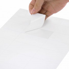 Этикетка самоклеящаяся 70х37,1 мм, 24 этикетки, белая, 80 г/м2, 100 листов, STAFF BASIC, 115677