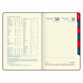 Ежедневник датированный 2025 А5 148х218 мм GALANT "Combi Contract", под кожу, темно-синий, 115711