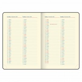 Ежедневник датированный 2025 А5 148х218 мм GALANT "Combi Contract", под кожу, темно-синий, 115711