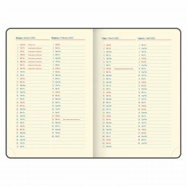 Ежедневник датированный 2025 А5 148х218 мм GALANT "Combi Contract", под кожу, коричневый, 115712