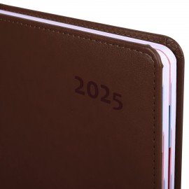 Ежедневник датированный 2025 А5 148х218 мм GALANT "Ritter", под кожу, коричневый, 115715