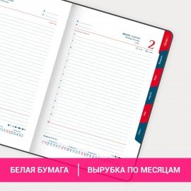 Ежедневник датированный 2025 А5 148х218 мм GALANT "Ritter", под кожу, черный, 115716