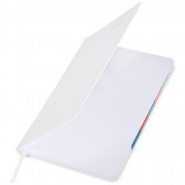 Ежедневник датированный 2025 А5 148х218 мм GALANT "White", под кожу, белый, 115719